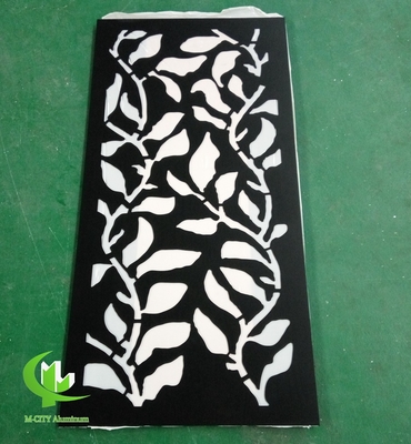 Folha de painel de parede cortada a laser de alumínio para decoração de cercas painel de tela perfurado