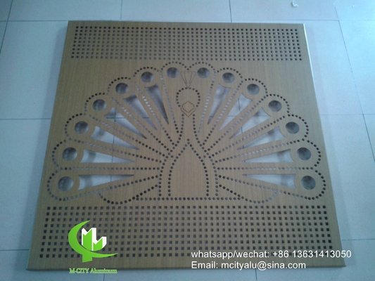 Painel de metal de alumínio perfurado corte a laser painel de fachada decoração de casa padrões de árvore