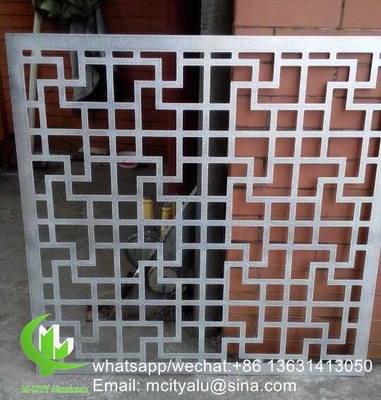 Foshan 2mm Metal alumínio esculpido painel tela corte a laser fachada painel decoração de casa
