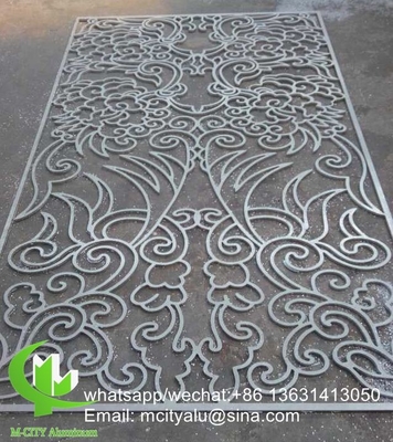 Folha de escultura de painéis de corte a laser de alumínio metálico para decoração