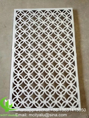 Chapa perforada para decoração de painéis de corte a laser de alumínio metálico