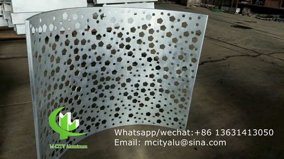 painel de corte a laser de alumínio feito sob medida para parede cortina de fachada com painel de metal de espessura 2,5 mm