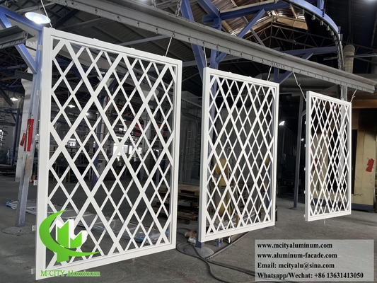 Ecrã de metal de vedação decorativa de alumínio para decoração de edifícios