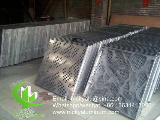 Painel de parede decorativo de alumínio da China para revestimento de fachada com acabamento revestido em pó de pvdf