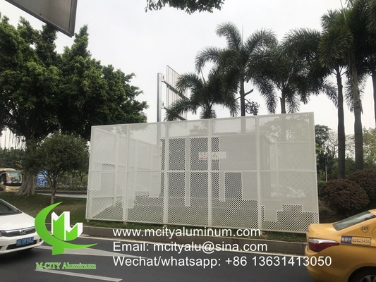 Folha perfurada de alumínio para revestimento de parede de fachada painel de revestimento de edifício exterior para edifício ou teto