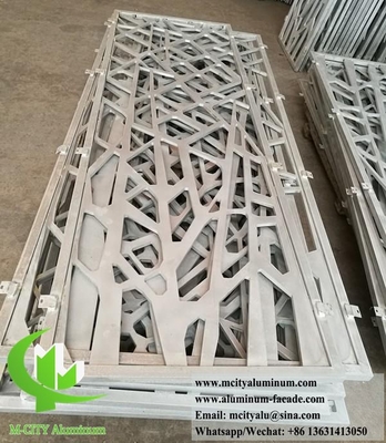 5mm Solid Aluminium Metal Screen com Laser Cut Pattern