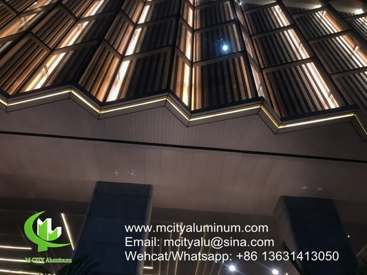 PVDF Tecto de alumínio metálico utilizado no exterior do edifício