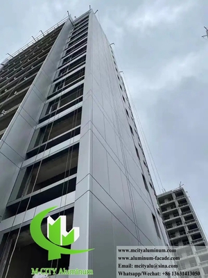 Arquitetura painéis de alumínio 3mm 3003 sistema de fachadas