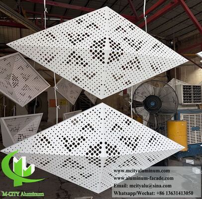 Eleve a Arquitetura com Painéis de Fachada de Alumínio Perfurado Diamante 3D e Prismático
