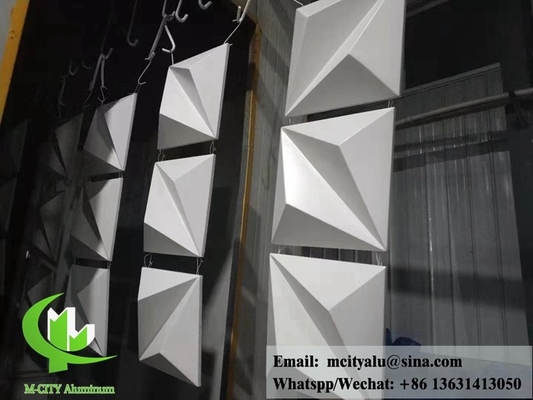 Painel de alumínio 3D arquitetônico para revestimento de fachada