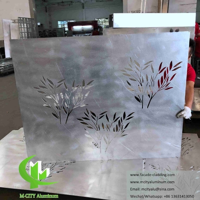 Design de árvore Painéis de alumínio para fachada de hotel fabricante de chapas de metal personalizadas