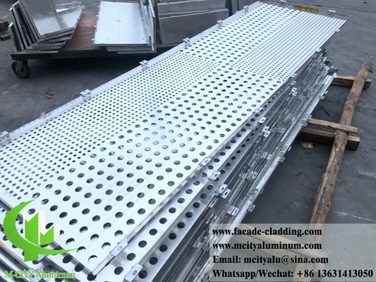 Ecrã de alumínio perfurado CNC Revestimento de fachada de painel de alumínio de chapa metálica 4 mm