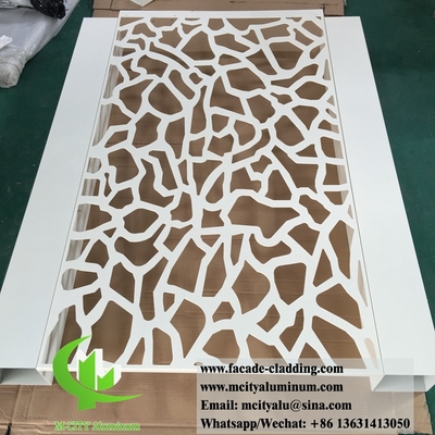 Ecrã de metal decorativo Ecrã de alumínio para cerca de jardim com design de corte a laser