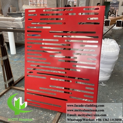 Painéis de revestimento metálico cnc incrustados ocos fachadas de alumínio para decoração de paredes de edifícios