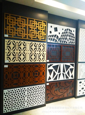 Arquitetura revestimento de parede de metal chapa de alumínio sólido com padrões para edifícios exterior decoração interior