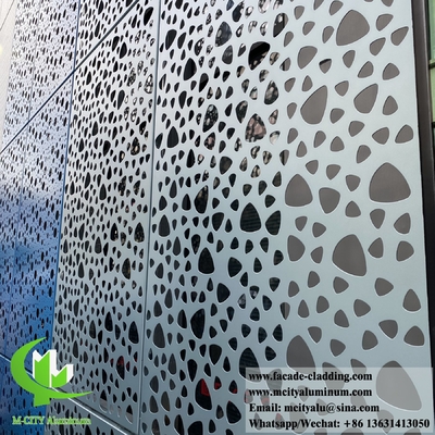3mm fachadas metálicas revestimento de parede de alumínio cor de borracha PVDF fachadas de parede externa