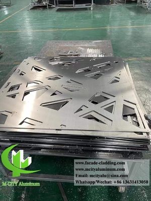 Painéis de privacidade decorativos de alumínio Chapa de metal 4 mm espessura anti-ferrugem impermeável