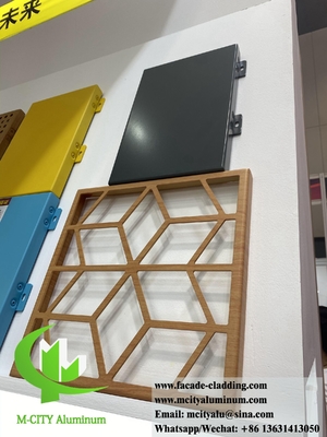 Folha de alumínio de tela de metal cortada a laser CNC com padrões para revestimento de parede e teto