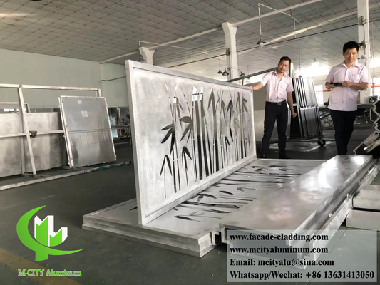Ecrã de corte a laser de metal Panéis de corte a laser ao ar livre Material de construção de metal à prova de fogo Decoração