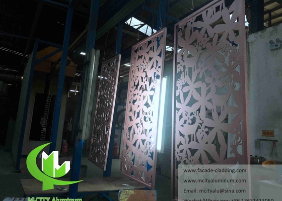 Laser Cut Art Wall Screen Folha de metal painéis de alumínio para decoração de fachada