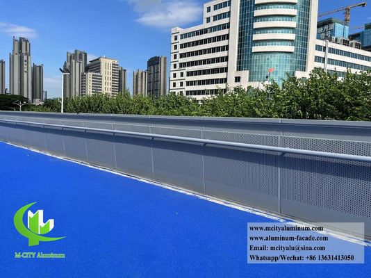 Bom preço Lata de alumínio de tela de metal Decoração exterior Ferroviário PVDF Sliver Alumínio sólido on-line