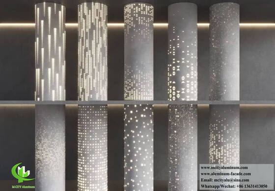 Bom preço Colunas de alumínio arquitetônicas para fachadas e estruturas exteriores on-line