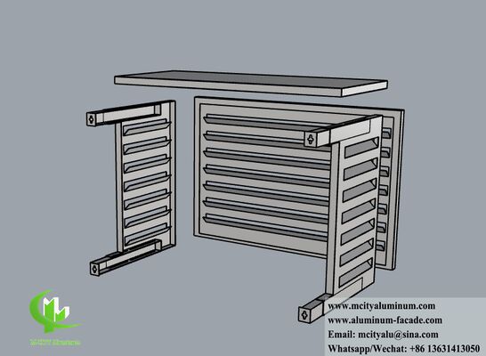 Bom preço Capa de Alumínio com Revestimento em Pó de Grau Marítimo para Ar Condicionado com Sistema Modular de Fácil Instalação para Gabinete de Bomba de Calor on-line