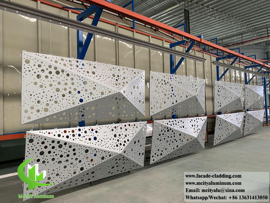 Bom preço Sistema de fachada de metal 3D de revestimento de alumínio sólido para decoração exterior de paredes de edifícios on-line