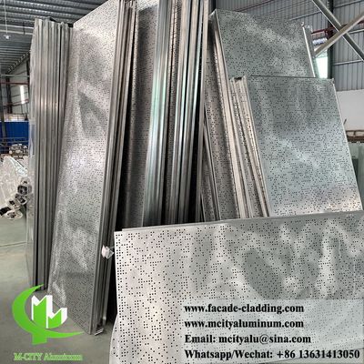 Bom preço Revestimento de Parede em Alumínio Sólido com Pintura PVDF e Padrões de Perfuração Personalizados em 3mm de Espessura on-line
