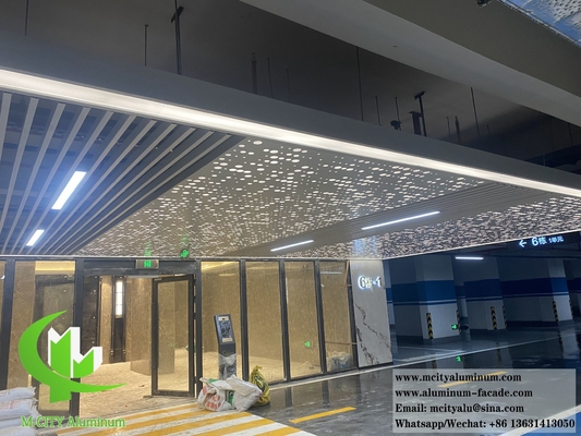 Arquitetura Perforação de Tecidos Metálicos Painéis de Alumínio Decoração Interior Exterior