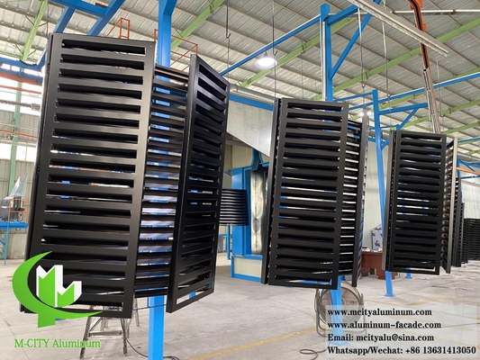 Capa de ar condicionado dobrado exterior Loop de metal tela para bomba de calor Pó revestido de cor preta