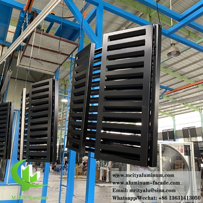 Capa de ar condicionado dobrado exterior Loop de metal tela para bomba de calor Pó revestido de cor preta