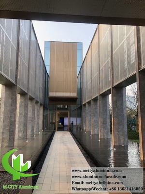 Arquitetura painéis de tela decorativa chapa de alumínio para revestimento de parede exterior