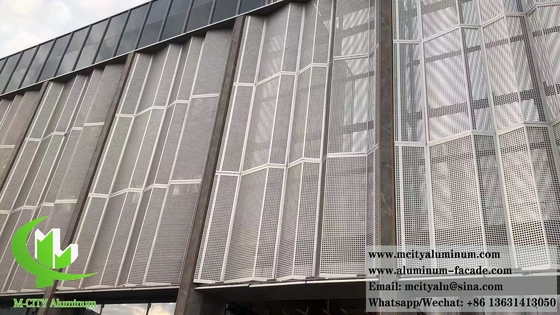 Arquitetura painéis de tela decorativa chapa de alumínio para revestimento de parede exterior