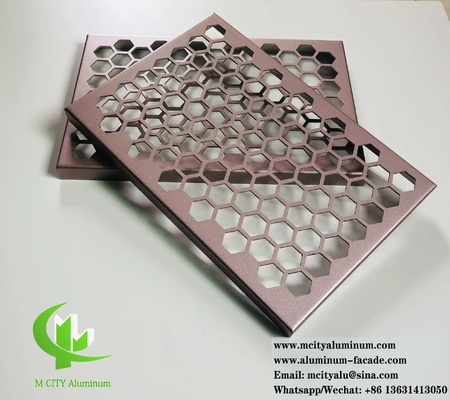 Painel de revestimento de alumínio de chapa de metal cortada a laser para revestimento de parede de teto