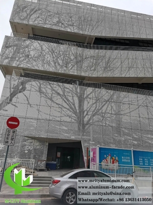 Revestimento Metálico Folha Perforada Alumínio fachada Tecto Decoração de revestimento de parede