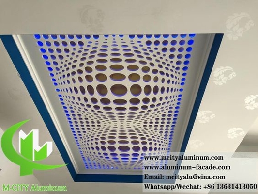 Painel de padrão de alumínio fachada revestimento chapa de metal decoração externa