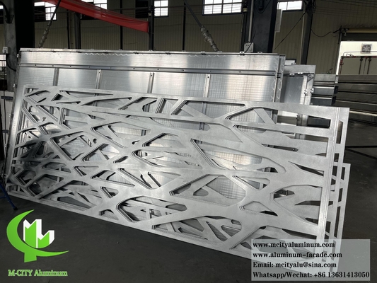 Painel de metal de corte a laser Ecrã de alumínio para decoração de divisores de salas Espessura 10 mm