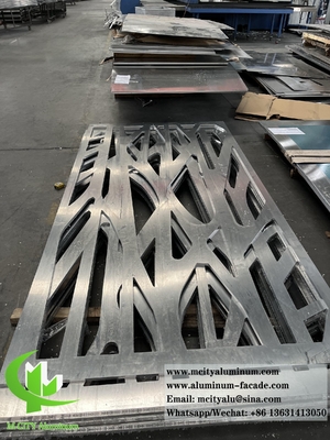 Painel de metal de corte a laser Ecrã de alumínio para decoração de divisores de salas Espessura 10 mm