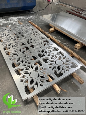 Ecrã de metal de painel sólido de alumínio para revestimento de parede e decoração de fachada