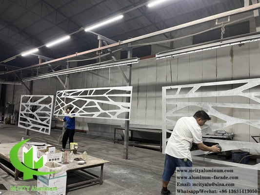 CNC de corte de folha de metal de alumínio tela com laser corte padrão para decoração de parede