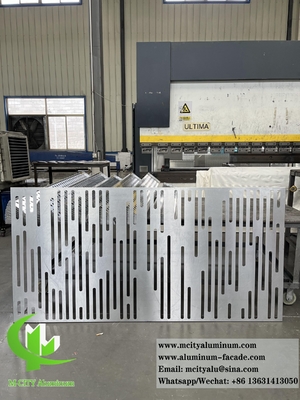 CNC de corte de folha de metal de alumínio tela com laser corte padrão para decoração de parede