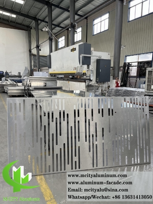 CNC de corte de folha de metal de alumínio tela com laser corte padrão para decoração de parede