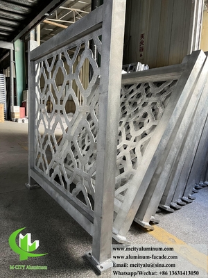 Laser Cut Metal Fence Folha de alumínio com padrão 5mm espessura Decoração exterior