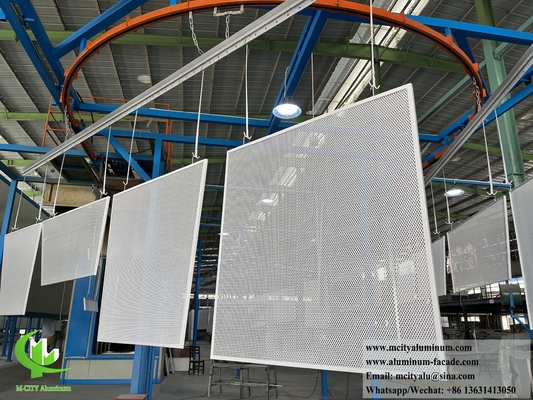 Perfuração de alumínio para tela de metal para decoração de sombra solar