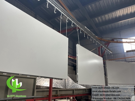 Ecrã de alumínio perfurado para revestimento de parede de edifícios revestimento com luz LED