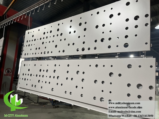 Cnc corte de painéis de alumínio de tela de metal para o sistema de fachada do edifício