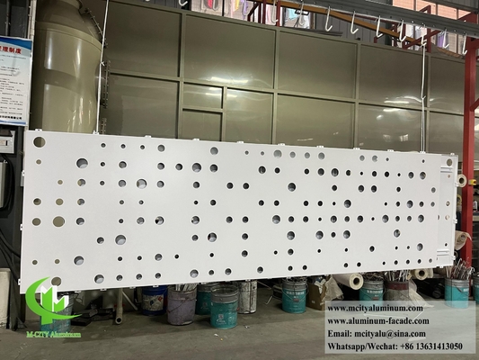 Cnc corte de painéis de alumínio de tela de metal para o sistema de fachada do edifício