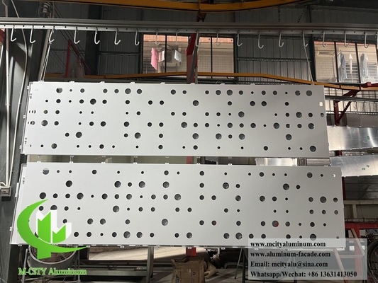 Cnc corte de painéis de alumínio de tela de metal para o sistema de fachada do edifício