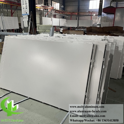 Revestimento de parede de metal sólido Folha de alumínio Painéis de fachada perfurados para decoração externa